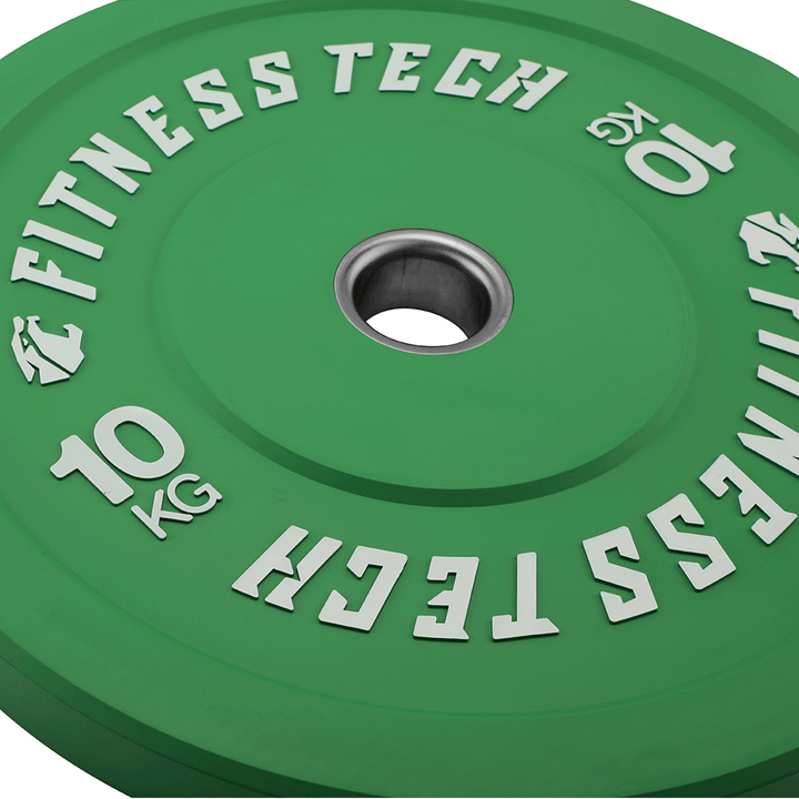 Conjunto discos Bumper plates coloridos de alta resistência de 150 kg