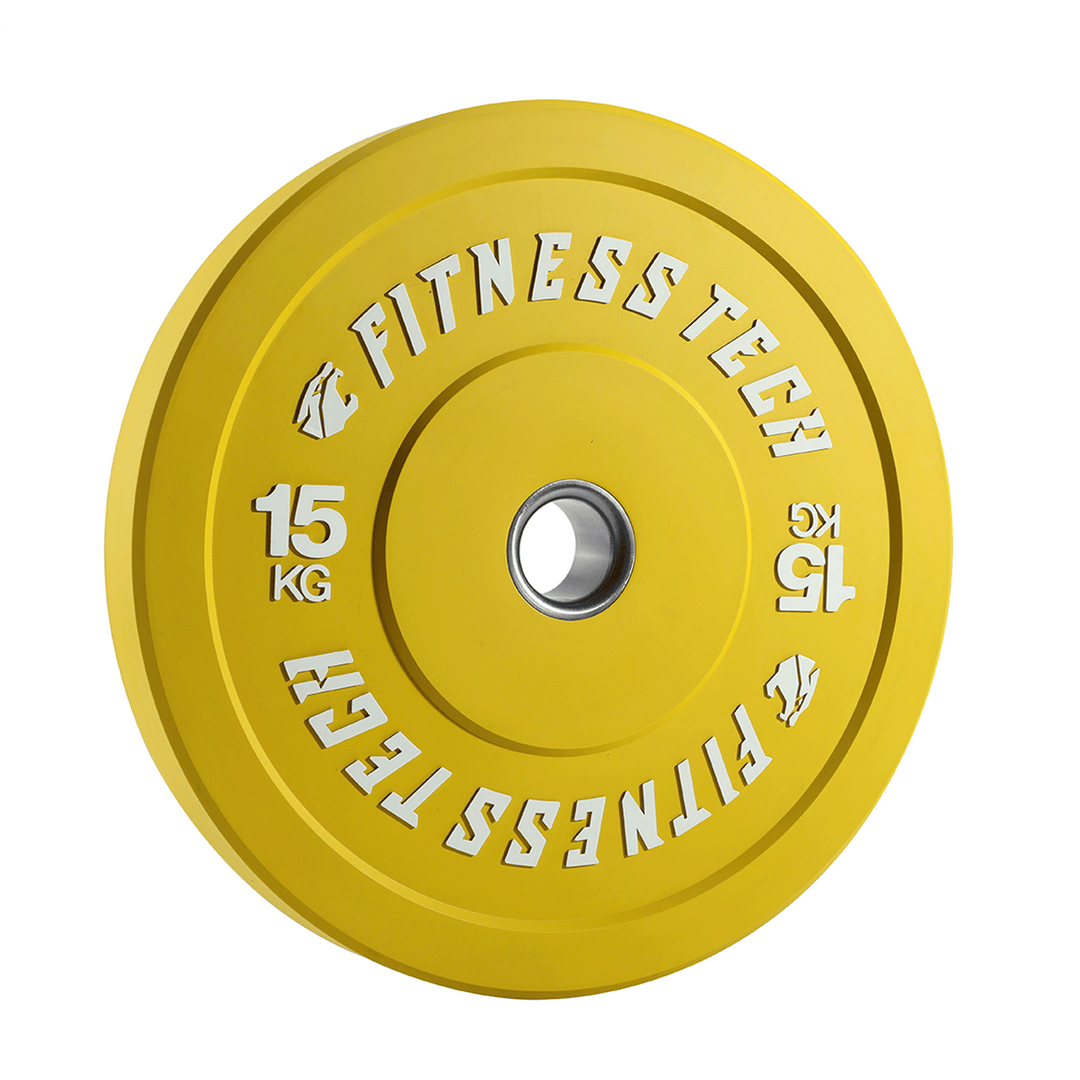 Conjunto discos Bumper plates coloridos de alta resistência de 150 kg
