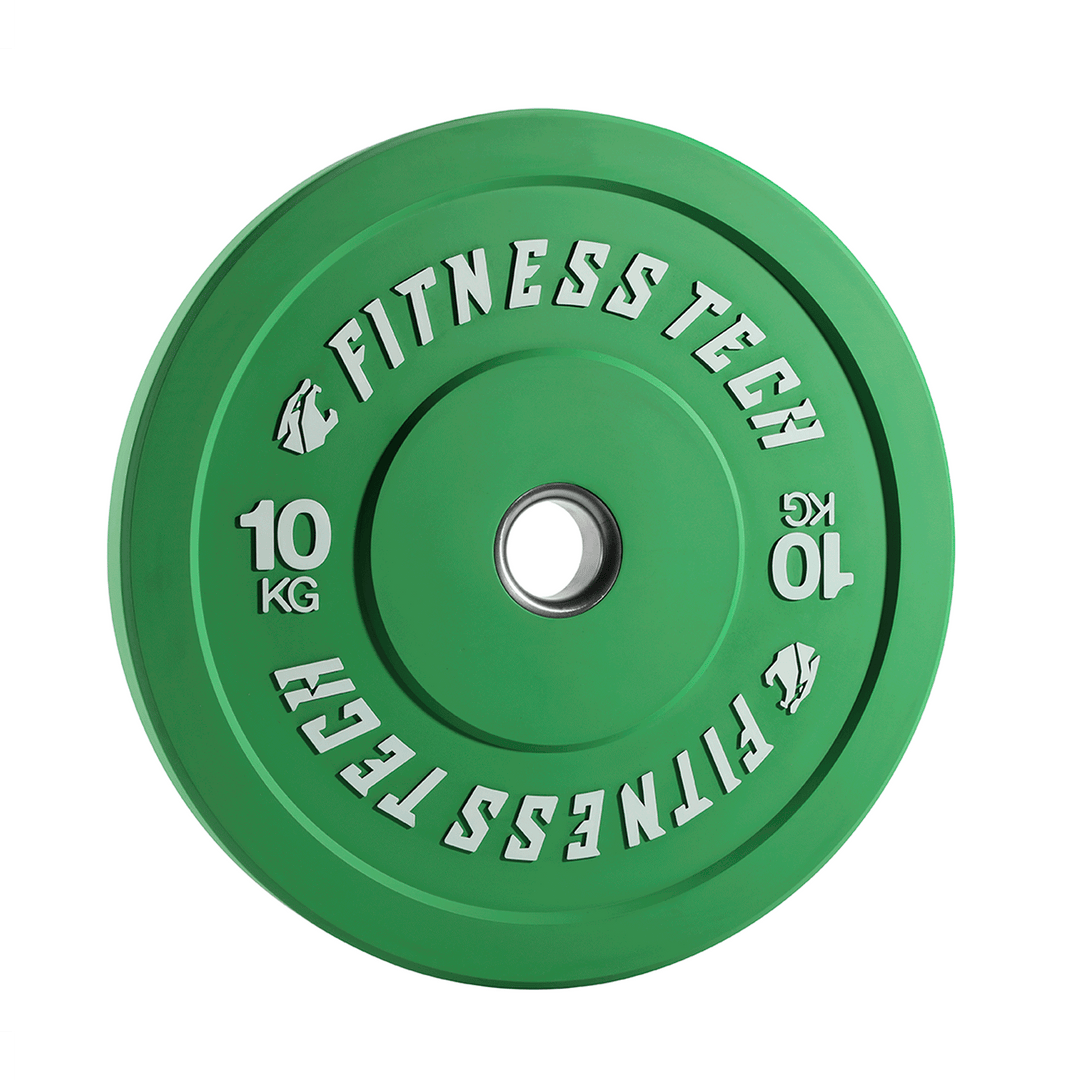 Conjunto discos Bumper plates coloridos de alta resistência de 150 kg