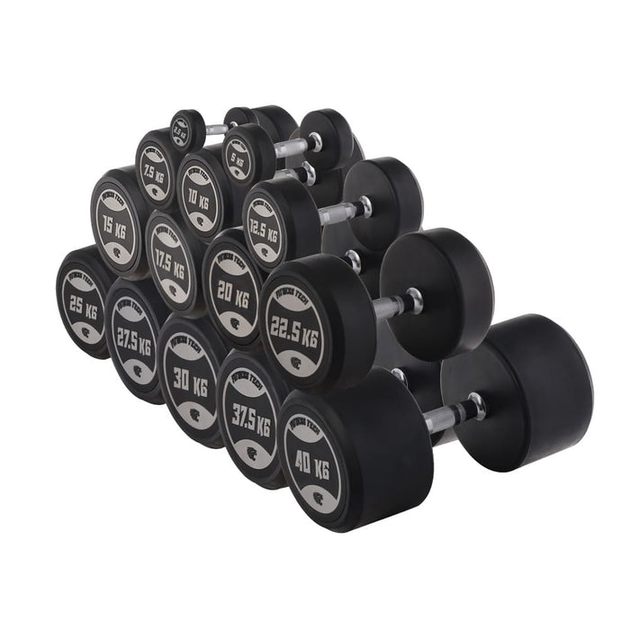 Halteres Redondos de Uretano 2,5–50 kg (2 Unidades)