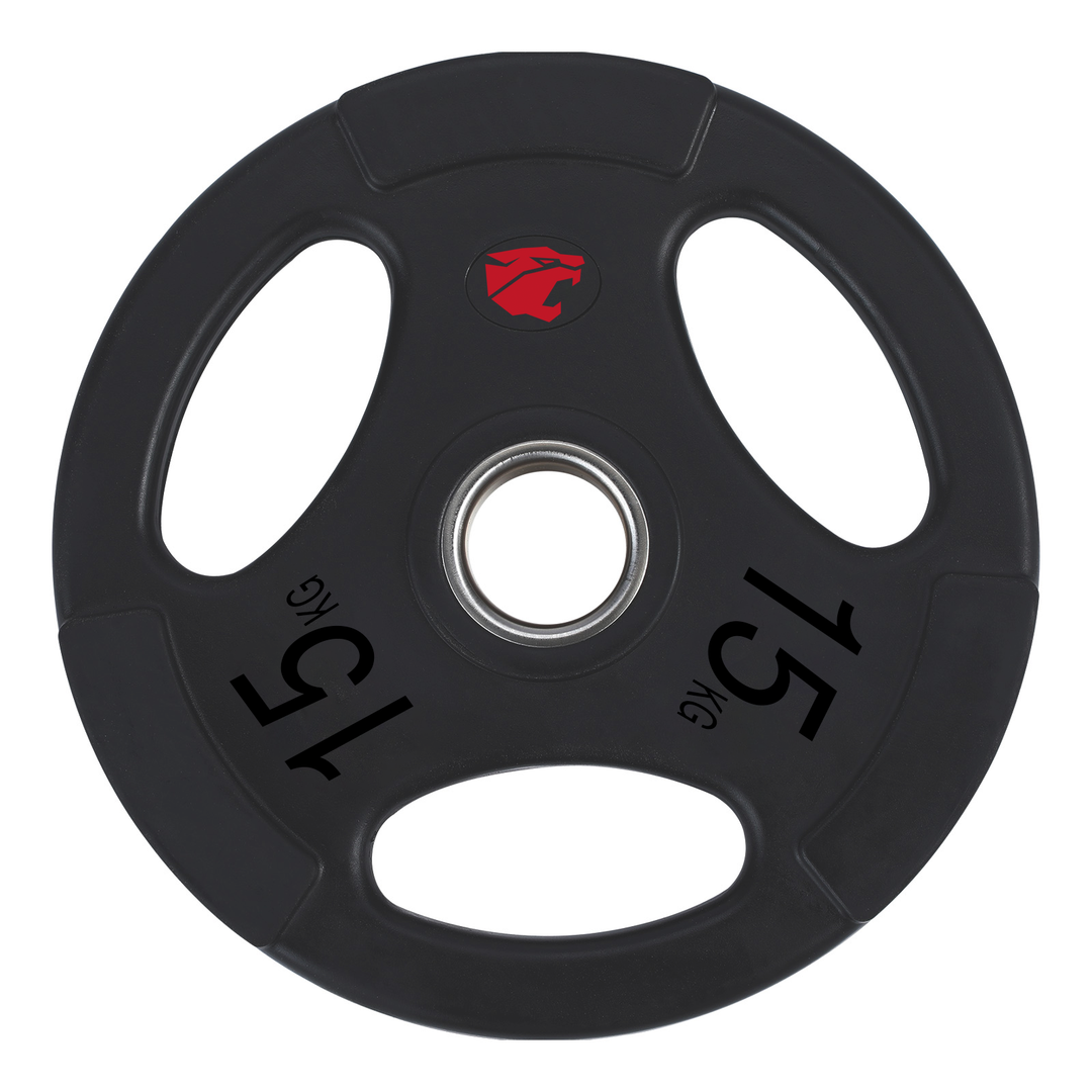 Conjunto Discos de Borracha 105kg 3 Alças 50mm Profissional