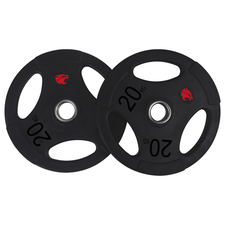 Conjunto Discos de Borracha 105kg 3 Alças 50mm Profissional