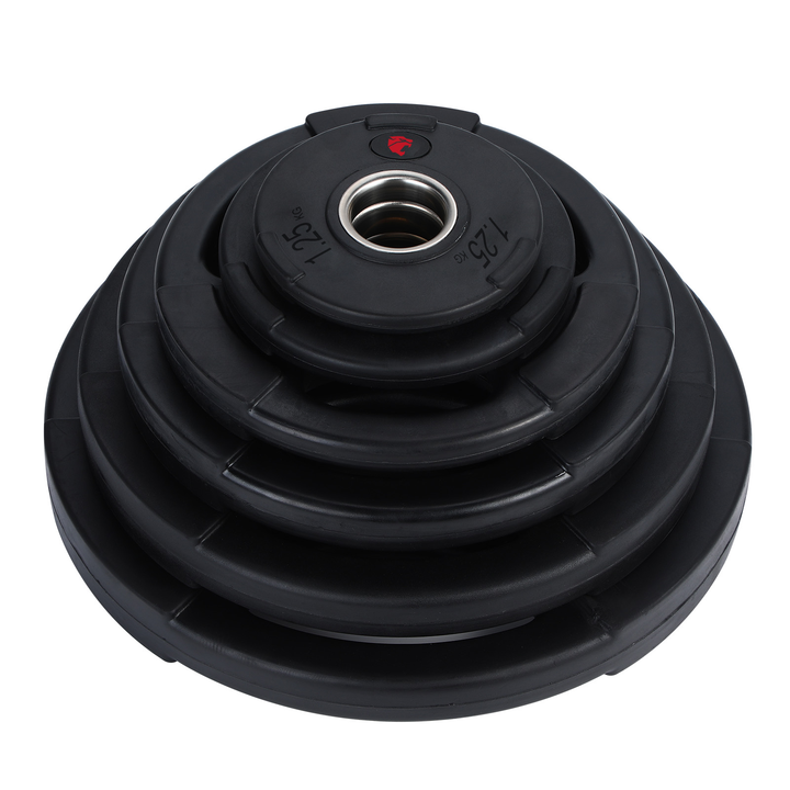 Conjunto Discos de Borracha 105kg 3 Alças 50mm Profissional
