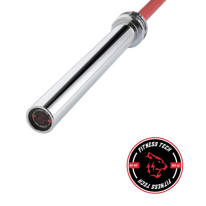 Barra Olímpica 2,2M * 50MM 4 Rolamentos Vermelho 365kg