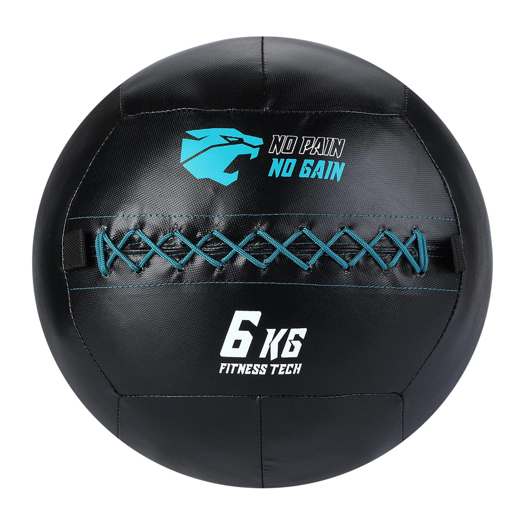 Conjunto 5 Wall Balls (3–14 kg) + Suporte