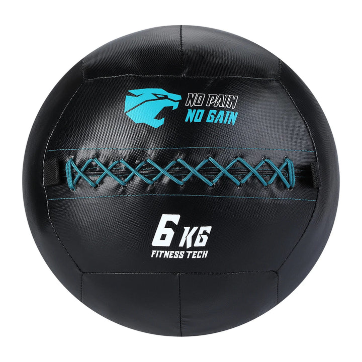 Conjunto 5 Wall Balls (3–14 kg) + Suporte
