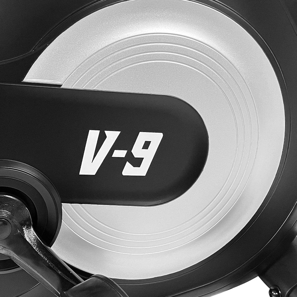Bicicleta estática vertical V-9 Pro Series logo v-9