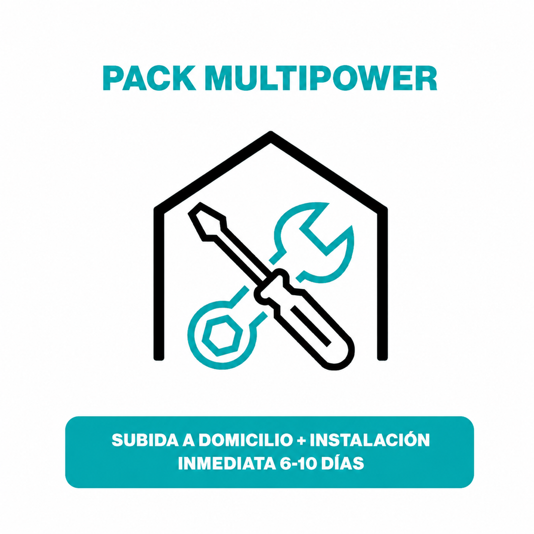 (PACK MULTIPOWER) Subida a domicilio + instalación inmediata 6-10 días