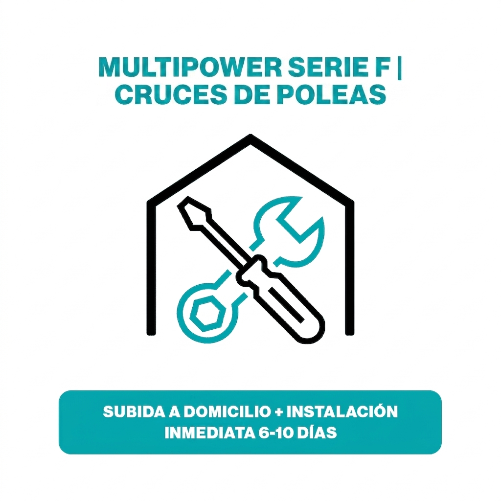 (MULTIPOWER SERIE F | CRUCES DE POLEAS) Subida a domicilio + instalación inmediata 6-10 días
