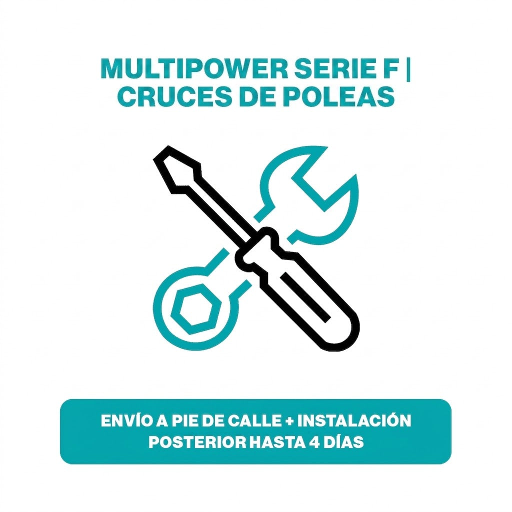 (MULTIPOWER SERIE F | CRUCES DE POLEAS) Entrega a pie de calle + instalación posterior hasta 4 días