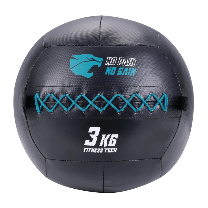 Conjunto 5 Wall Balls (3–14 kg) + Suporte