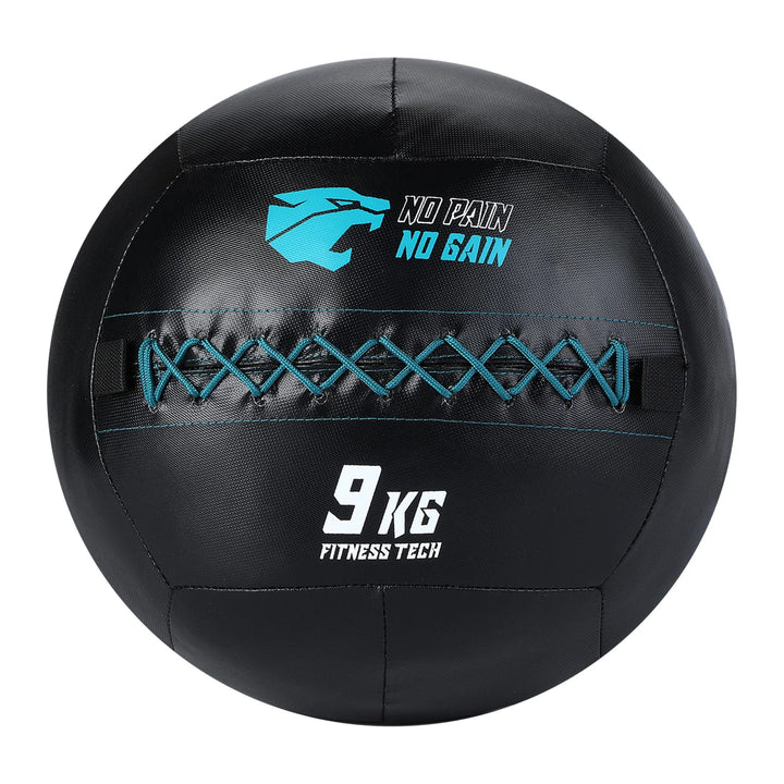 Conjunto 5 Wall Balls (3–14 kg) + Suporte