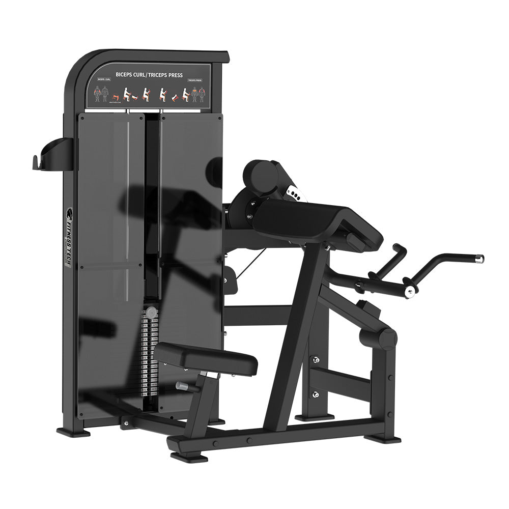 Curl Biceps y Extensión Triceps | Máquina selectorizada dual - Compact Series