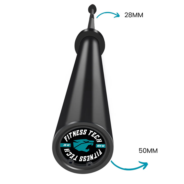 Barra Olimpica 2,2M*50MM 4 Rolamentos Preto