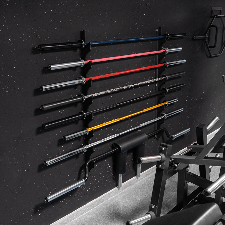 Rack de parede para barras olímpicas