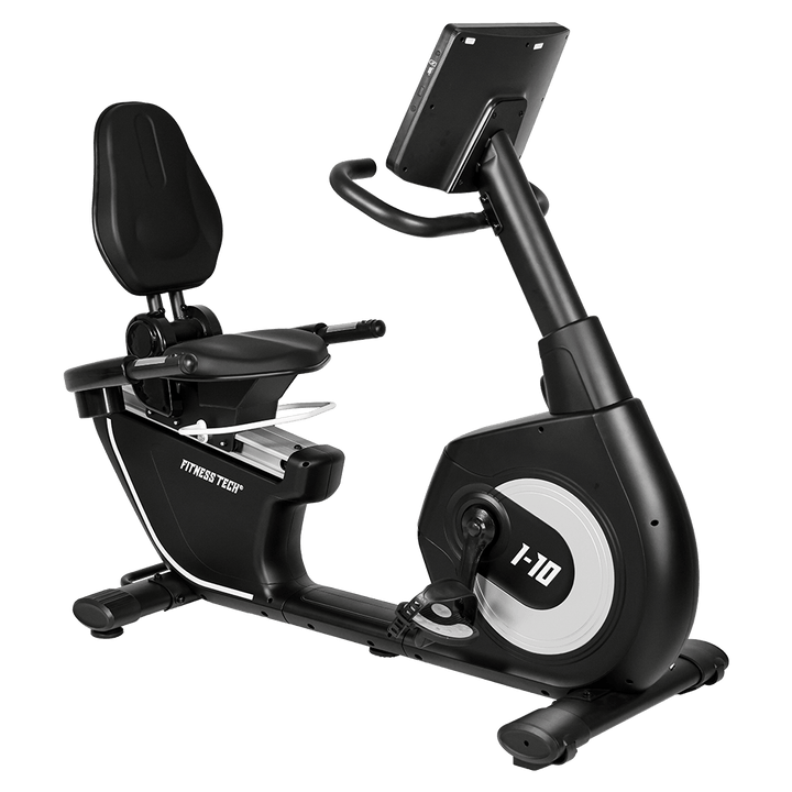 Bicicleta estática reclinada I-10 vista 3/4