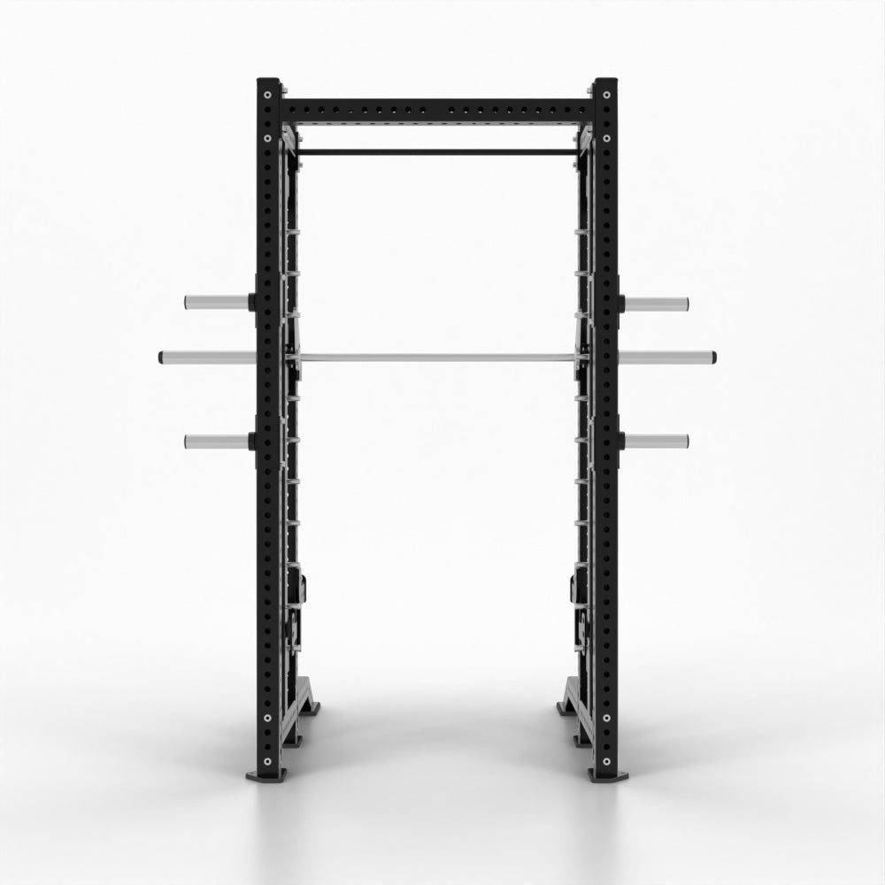 Power Rack Profesional con Smith Machine trasera