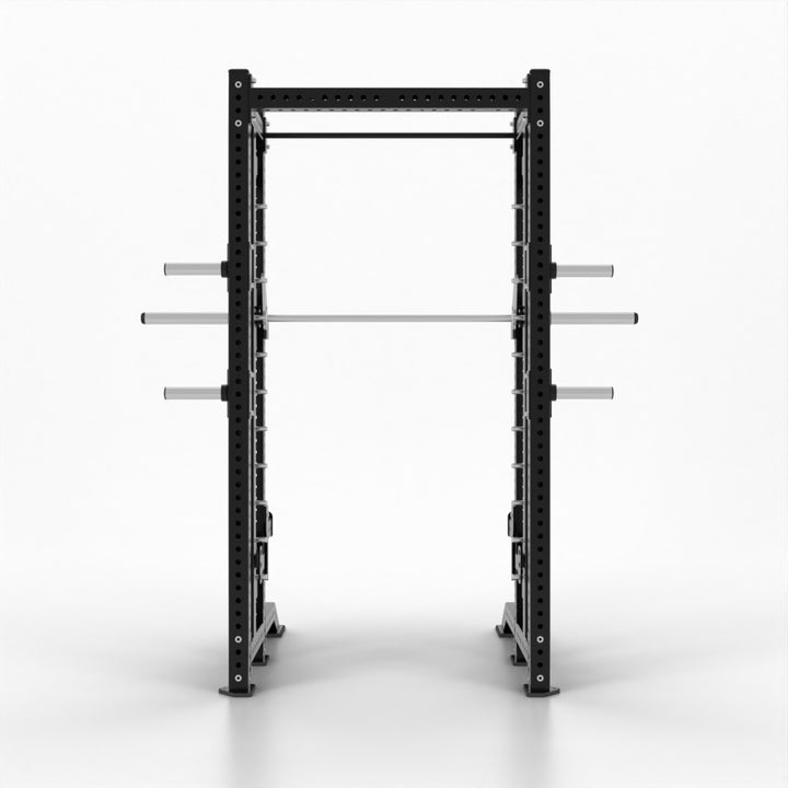 Power Rack Profesional con Smith Machine trasera