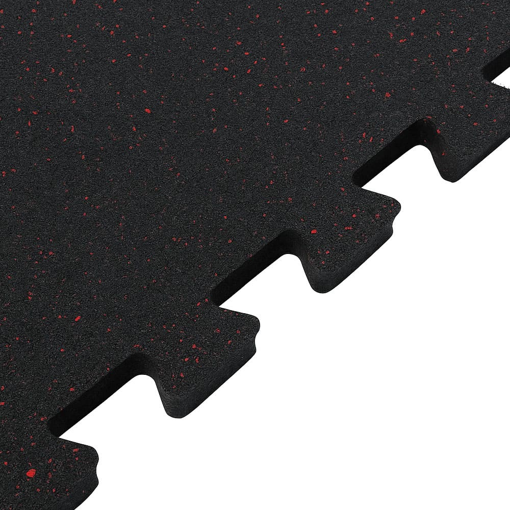Loseta de Caucho Puzzle 100x100 cm Rojo EPDM - Detalle