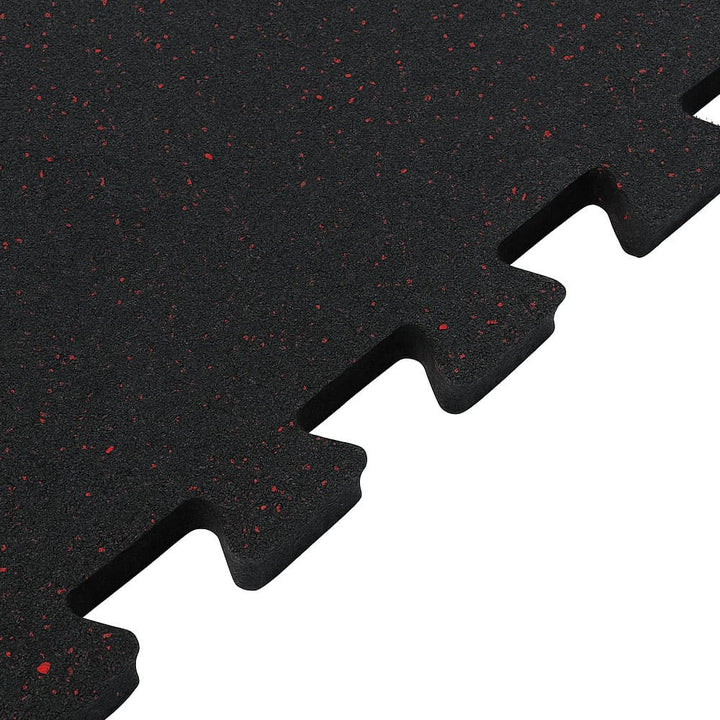 Loseta de Caucho Puzzle 100x100 cm Rojo EPDM - Detalle