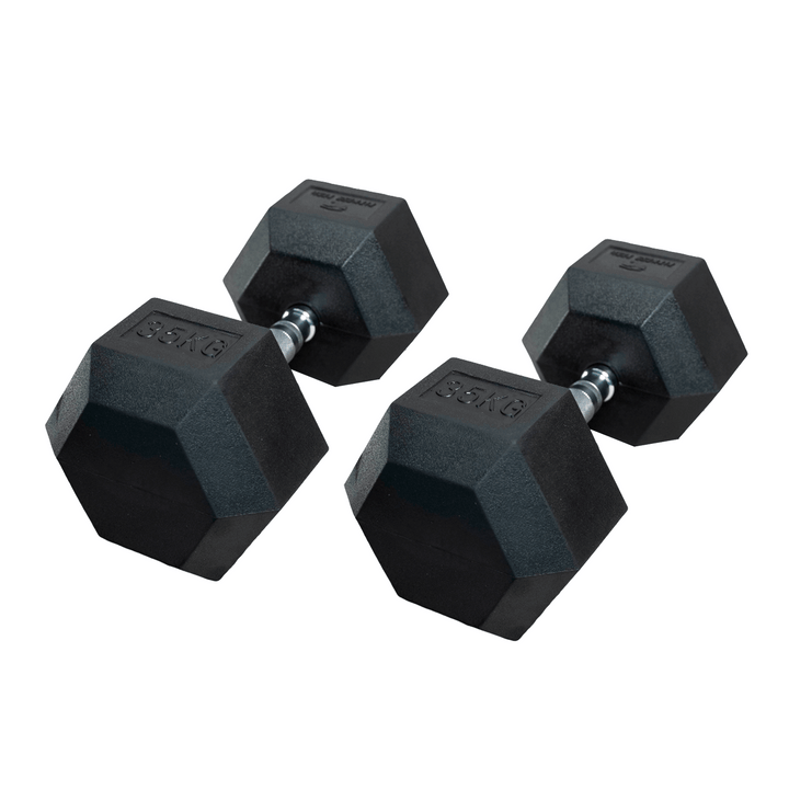 Conjunto de halteres hexagonais 2 unidades
