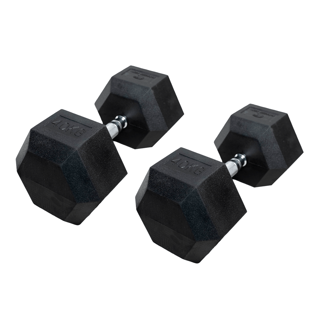 Conjunto de halteres hexagonais 2 unidades