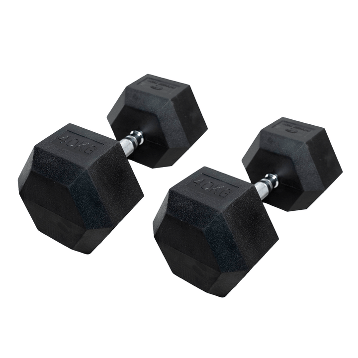 Conjunto de halteres hexagonais 2 unidades