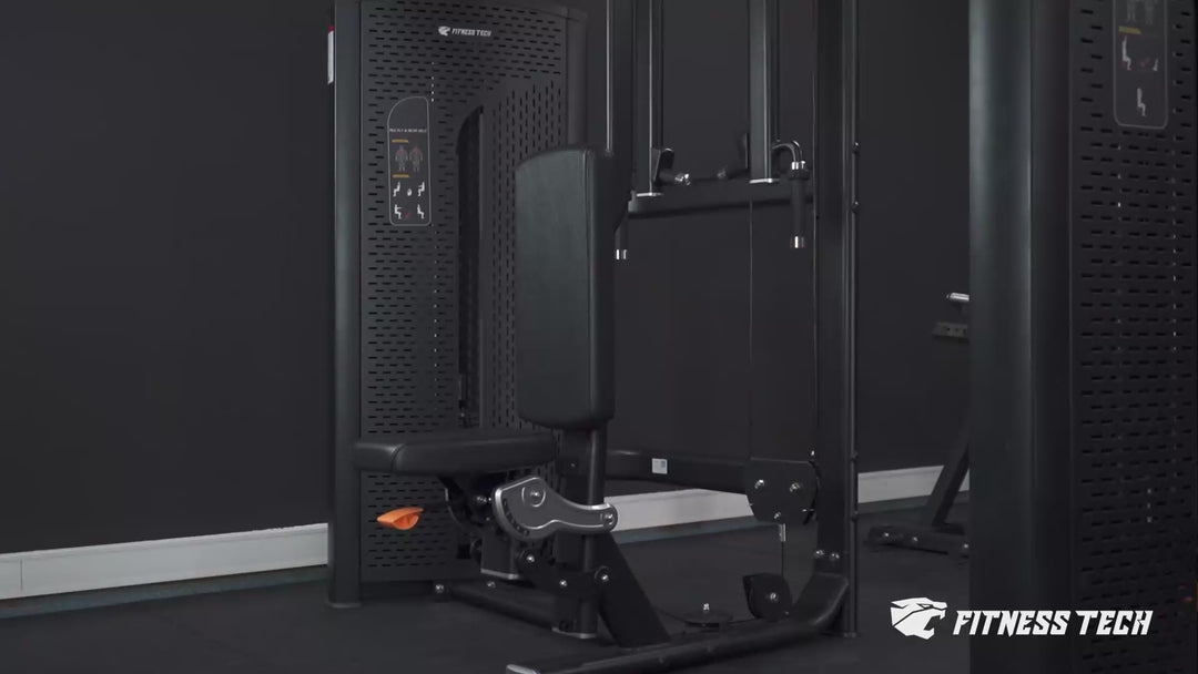 Máquina selectorizada / aberturas peitoral-deltoides