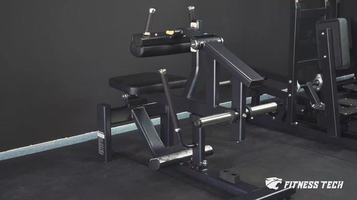 Máquina de alavanca sentada / sóleo gastrocnêmio