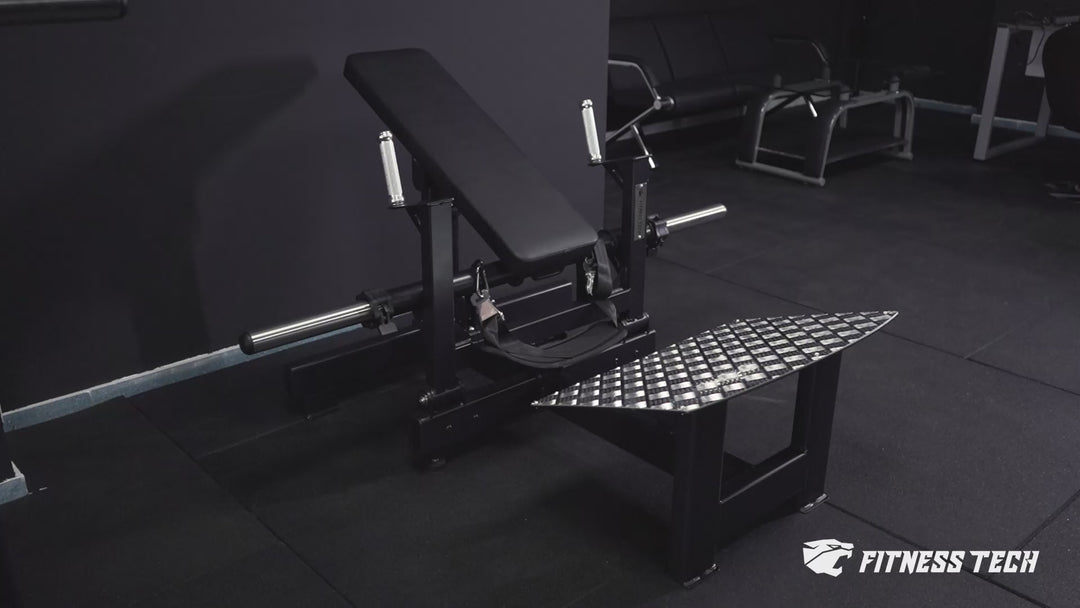 Máquina de impulso de alavanca/quadril com cinto