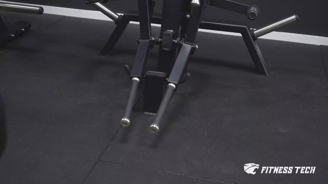 Máquina de Fly Lateral em Pé/Pressão de Ombro com Alavanca