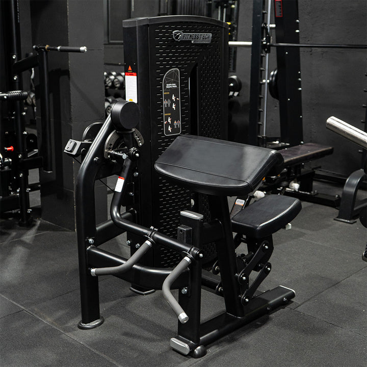 Curl de Bíceps y Extensión de Tríceps | Máquina selectorizada dual - Pro Series