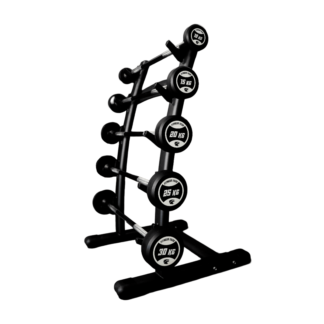 Conjunto de Barras Montadas Retas com Rack | De 10 a 30 kg