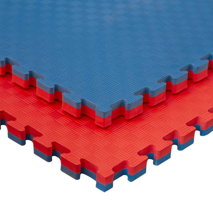 Tatami Puzzle Profissional 100x100x4 cm Azul e Vermelho
